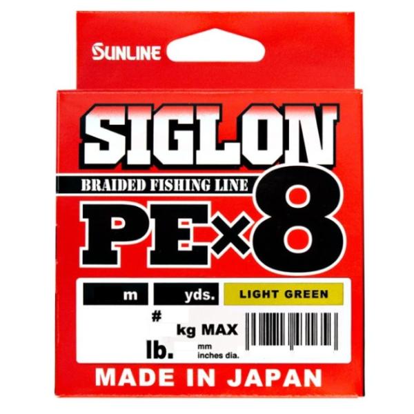 サンライン PEライン SIGLON PE (シグロンPE)×8 150m ライトグリーン 0.8号...