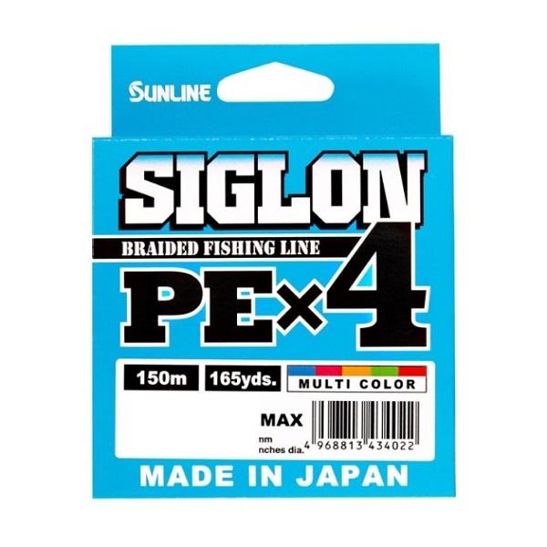 サンライン ライン SIGLON PE (シグロンPE)×4 200m マルチカラー 0.8号 12...