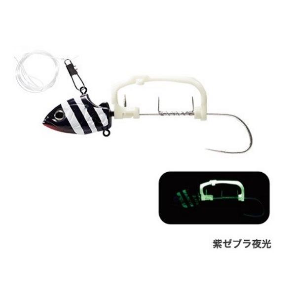 シマノ　ＰＮ‐ＵＳ１Ｓ　サーベルマスター　船テンヤ　ゲキハヤ　５０号　紫ゼブラ夜光　Ｌ 仕掛け
