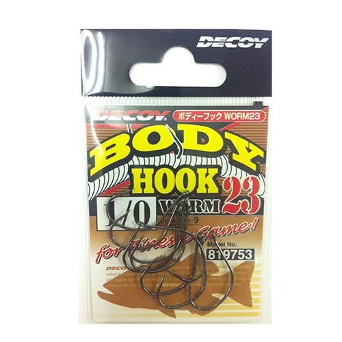 【ネコポス対象品】デコイ（ＤＥＣＯＹ）　ワーム２３　ボディーフック　１／０ ワームフック