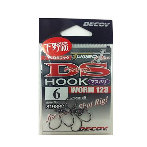 【ネコポス対象品】デコイ（ＤＥＣＯＹ）　ワーム１２３　ＤＳフック　マスバリ　６ ワームフック