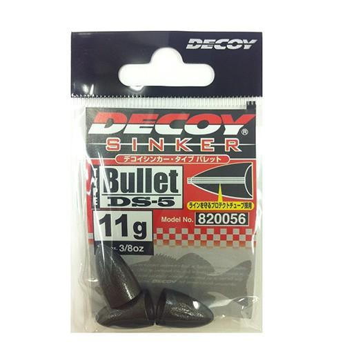 【ネコポス対象品】デコイ（ＤＥＣＯＹ）　デコイシンカー　バレットタイプ　ＤＳ−５　１１ｇ シンカー