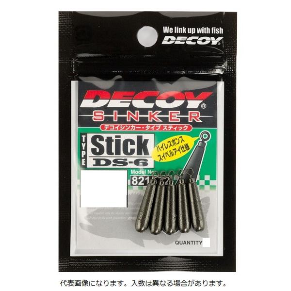 【ネコポス対象品】DECOY DS-6 デコイシンカー タイプスティック 5g　（4個入り）