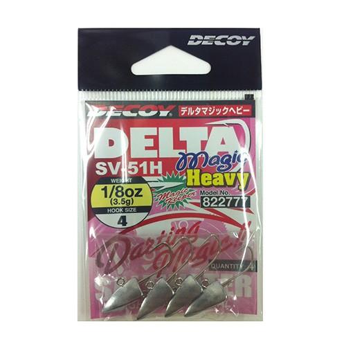 【ネコポス対象品】デコイ（ＤＥＣＯＹ）　デルタマジックヘビー　ＳＶ−５１Ｈ　４−１／８ ジグヘッド