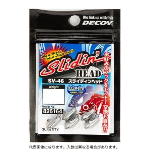 【ネコポス対象品】ＤＥＣＯＹ　ＳＶ−４６　Ｓｌｉｄｉｎ　Ｈｅａｄ　＃３．５ｇ ジグヘッド｜casting