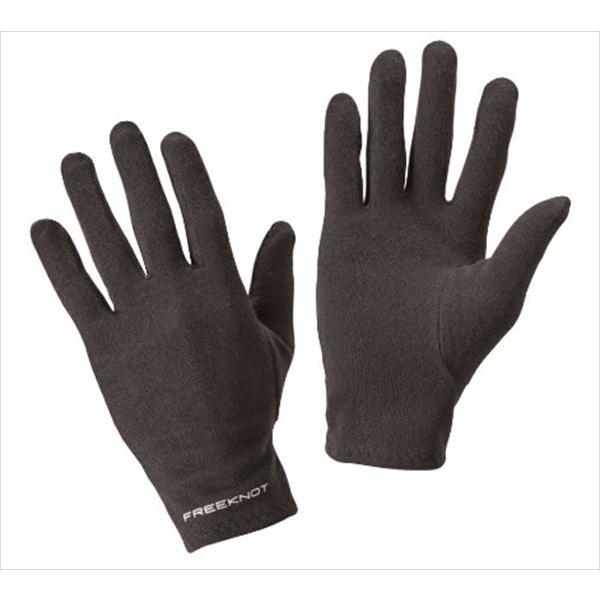 フリーノット 防寒手袋 Y4612 レイヤーテック インナーグローブ フルフィンガー 90.ブラック...