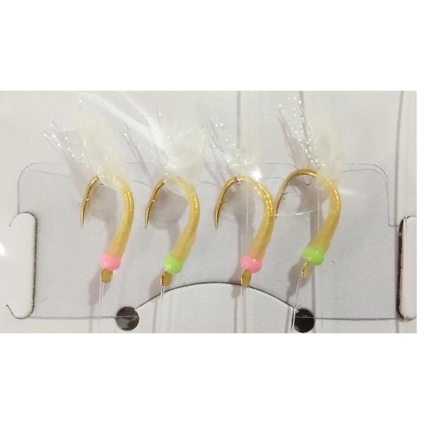 ハヤブサ 仕掛け 必殺中ムロサビキ 吹き流し 4本針 1組入