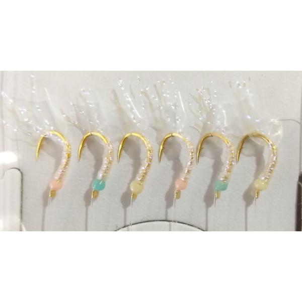 【ネコポス対象品】ハヤブサ 仕掛け 必殺チビムロサビキ 6本針 1組入 5号 ケイムラ