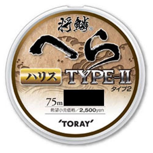 東レ　将鱗　ヘラ　ＴＹＰＥー２　ハリス　７５ｍ　０．５ ヘラ用糸