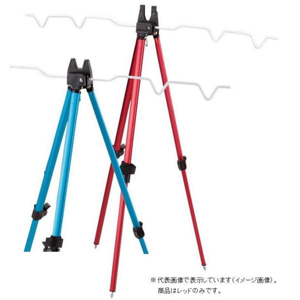 プロマリン　ＡＴＣ１７４　アルミ三脚ワンタッチ　３段　レッド
