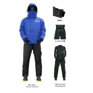 プロマリン 防寒服アウター WBA2209 防水防寒ウィンターPUマリンスーツ BL/ブルー 3L