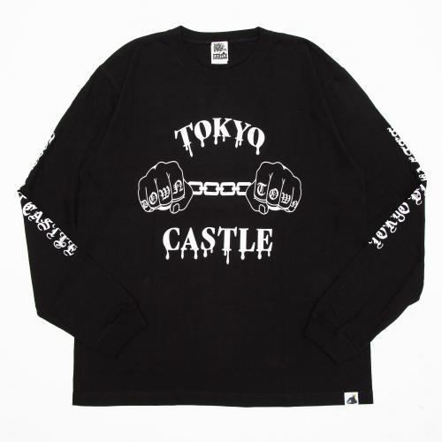 TOKYO DT CASTLE LONG T-shirts (BLACK x WHITE)