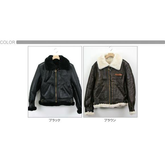 AVIREX アヴィレックス（アビレックス）  2104 B-3 SHEEPSKIN W/P ブラウ...