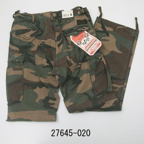 Alpha　アルファ 27645-020 EXQUISITE M-65パンツ（ゆったりめ）　ウッドラ...