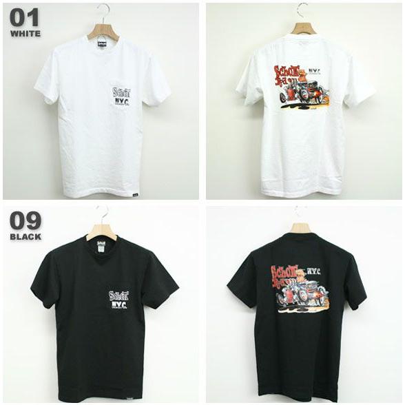 Schott 3103034 S/S TEE ポケット付プリント半袖Tシャツ ショット