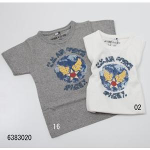 AVIREX 6383020 U.S.AIR FORCE キッズ刺繍＆プリント半袖Tシャツ｜casualcojp