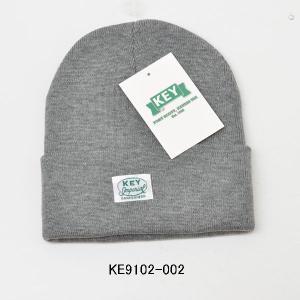 KEY キー KE9102-002 ワッチキャップ ニット帽 グレー｜casualcojp