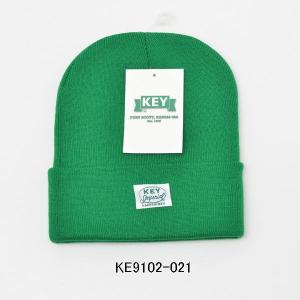 KEY キー KE9102-021 ワッチキャップ ニット帽 グリーン｜casualcojp