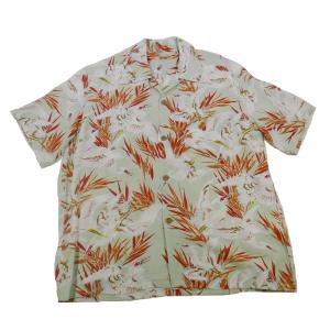 東洋 SUNSURF サンサーフ アロハシャツ  SS39222 / RAYON HAWAIIAN SHIRT “WHITE EGRET” 白鷺 しらさぎ｜casualcojp