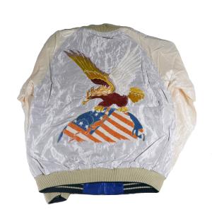 東洋 TAYLOR TOYO TT15390-190 / Late 1940s Style Acetate Souvenir Jacket “EAGLE” × “JAPAN MAP”｜casualcojp
