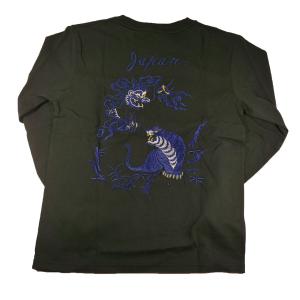 テーラー東洋 TT69299 / LONG SLEEVE SUKA T-SHIRT EMBROIDERED “EAGLE, TIGER & DRAGON” 長袖Tシャツ （刺繍） スカT｜casualcojp
