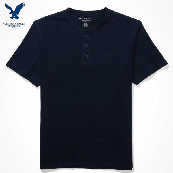 アメリカンイーグル ヘンリーネックシャツ メンズ American Eagle Outfitters