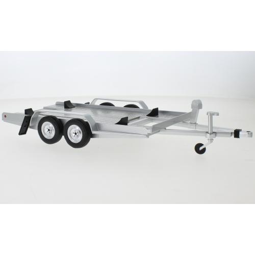 1/18 トレーラー 積載車 IXO Anhanger Autotrailer silver 1:1...