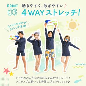 即納 ラッシュガード スクール水着 フルジップ...の詳細画像5
