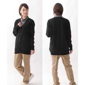 即納 カーディガン ロング丈 アクリル レディ...の詳細画像1