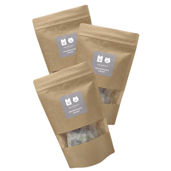 犬猫専用自動給餌器用　フード乾燥剤 20g×6個入 3袋セット 防湿性ジップ袋 安心 日本産 シリカ...