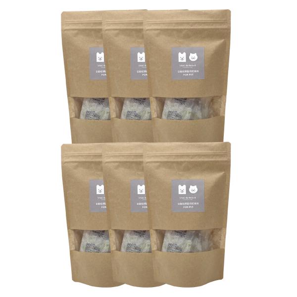 犬猫専用自動給餌器用　フード乾燥剤 20g×6個入 6袋セット 防湿性ジップ袋 安心 日本産 シリカ...