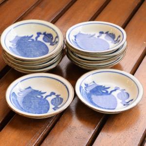 蓮華 レンゲ 3点セット /15cm/ 陶器 和食器 和風 染付柄 スプーン