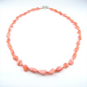 珊瑚 ネックレス 黒珊瑚 サンゴ グラデーション K14 デザイン 樹脂