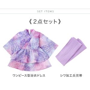 目玉セール|浴衣ワンピース 子供 キッズ 女の...の詳細画像1