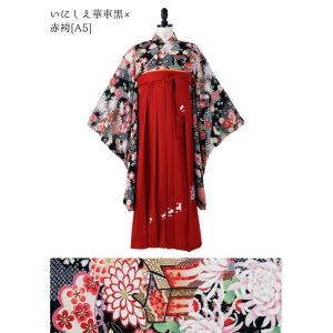 目玉セール|卒業式 袴一体型オールインワン 脇...の詳細画像3
