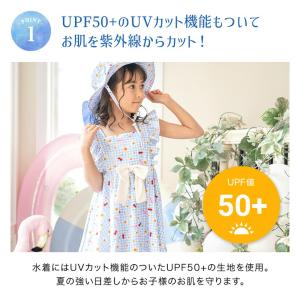 目玉セール|肩フリルワンピース水着 子供女子 ...の詳細画像2