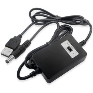 SUNNY USB電圧変換ケーブル ブースターモジュール USB給電 USB（メス）から 5.5mm丸端子に変換し出力 DC9VとDC12V｜cathy-life-store