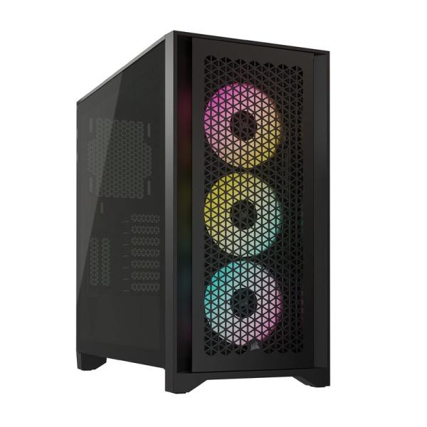 CORSAIR iCUE 4000D RGB Airflow Tempered Glass Mid-...