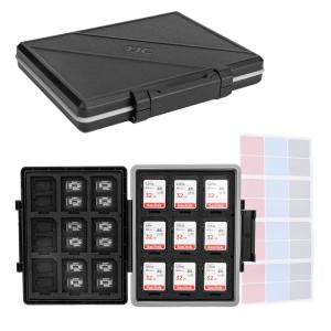 JJC 54 スロット 大容量 メモリーカードケース 18枚 SD SD SDHC SDXC カード + 36枚 MicroSD TF MS｜cathy-life-store
