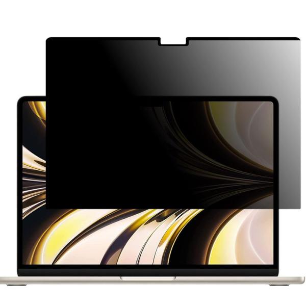 LOE(ロエ) 覗き見防止 macbook air 13.6 M2 保護フィルム フィルター/プライ...