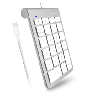 Macally 有線USB Cナンバーパッドキーボード - Type Cテンキーパッド ノートパソコン Apple Mac iMac Mac