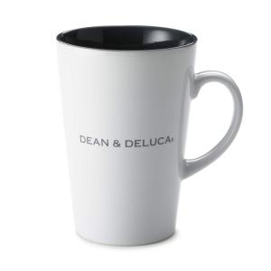 DEAN&DELUCA ラテマグM ホワイト 370ml マグカップ レンジ可 食洗器可 食器 コーヒー 13.5×9.7×7.5cm｜cathy-life-store