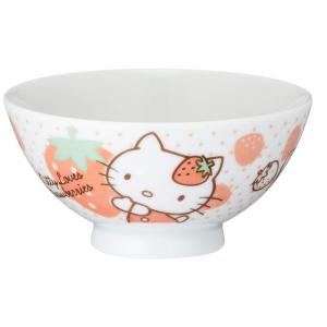 サンリオ(SANRIO) 「 Hello Kitty(ハローキティ) 」 いちごキティ お茶碗 直径11cm 白 302531｜cathy-life-store