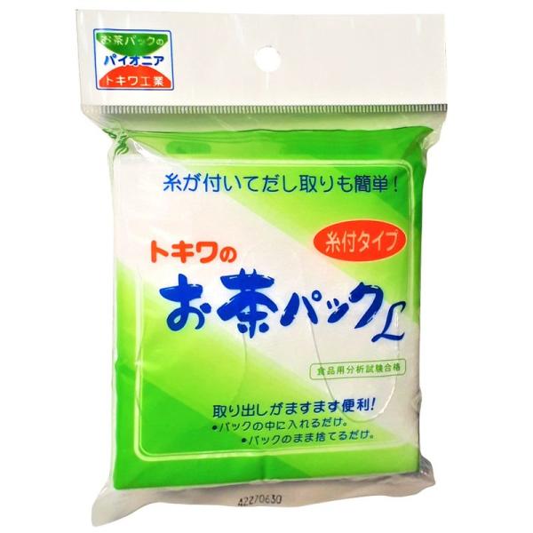 トキワ工業 お茶パック 約11×10.5 袋入り26枚 糸付お茶パックL 日本製 ティーパック