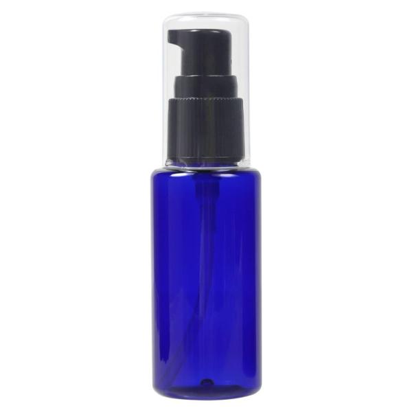 自然化粧品研究所 PETボトル ポンプ コバルトブルー 青 50ml