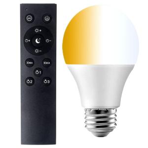ル・ヤオクアン LED電球 60W形相当 調光 調色 リモコン付き E26口金 6W 電球色、昼光色、昼白色 ，600LM， 2.4GHz無｜cathy-life-store
