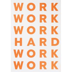 PLAYTYPE Work Hard ポスター