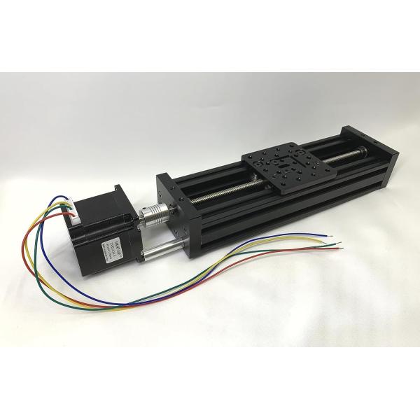 CNC Z-axis リニアガイド スライドテーブル（ストローク250ｍｍ）ステッピング・モーター付...