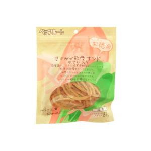 ペッツルート 素材メモ ササミで軟骨サンド 野菜入 お徳用 85g｜cattery-branche