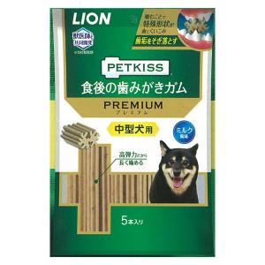 PETKISS 食後の歯みがきガム プレミアム 中型犬用 5本｜cattery-branche